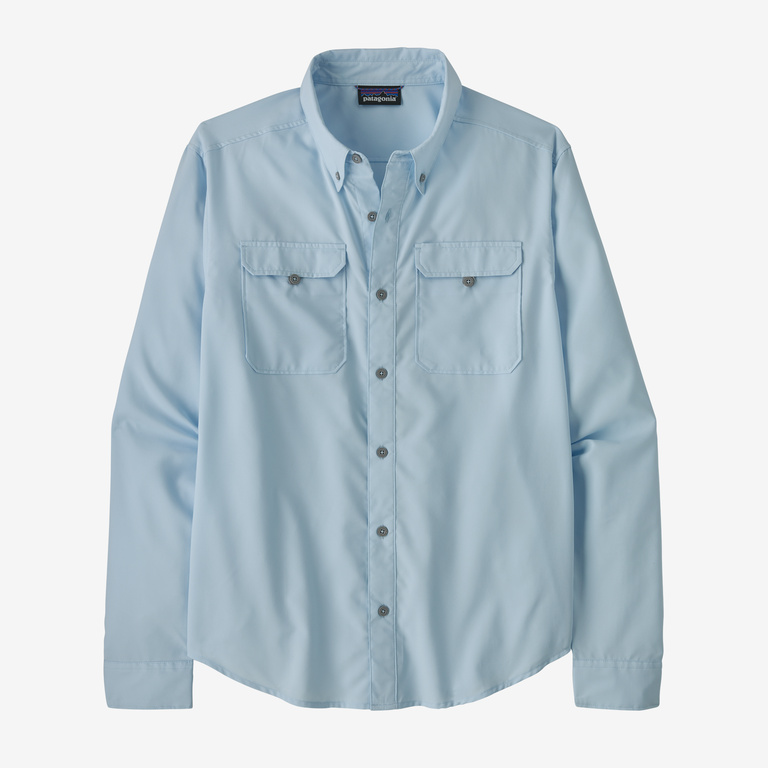 Patagonia Self Guided Hike LS Shirt - Mens - Chilled Blue