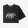 M's Back for Good Organic T-Shirt - Black w/Bear (BLKB) (38565)
