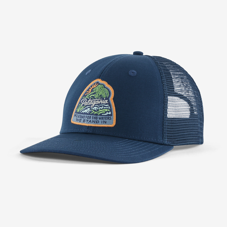 Patagonia - Take A Stand Trucker Hat - Bayou Badge: Tidepool Blue