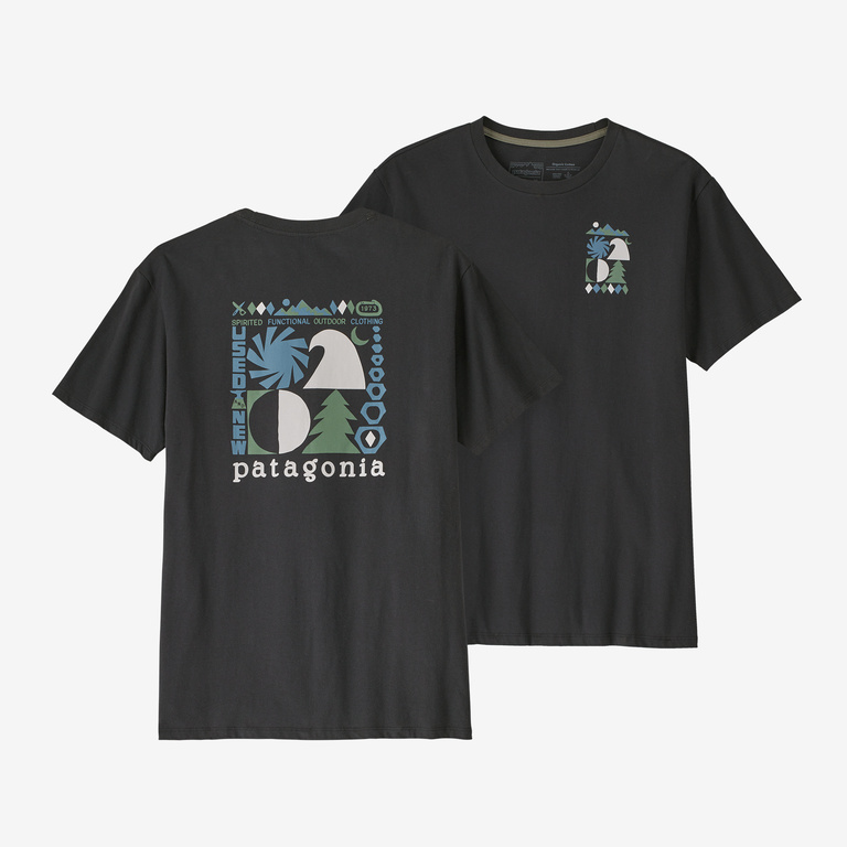 Patagonia Spirited Seasons Organic T-Shirt - Black - 37585 - S