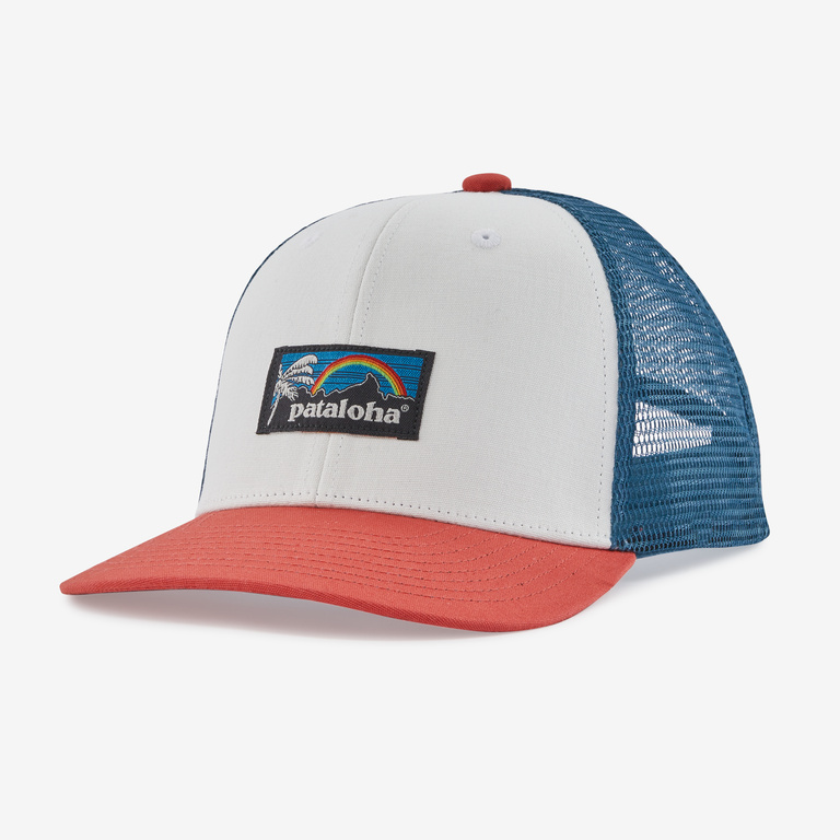 Patagonia Kids Trucker Hat, Patalokahi Label: Birch White