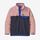 Girls' Lightweight Synchilla® Snap-T® Pullover - Smolder Blue w/Seafan Pink (SBPI) (65546)