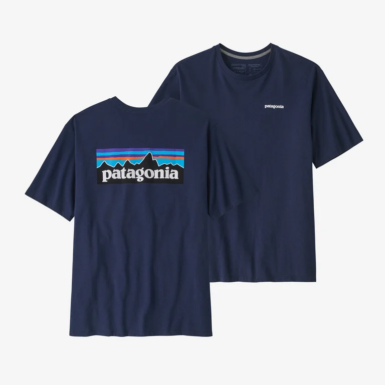 Patagonia P-6 Logo Responsibili Tee Men Classic Navy XS