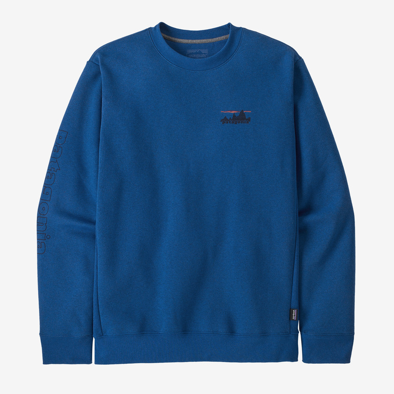 Patagonia '73 Skyline Uprisal Fleece Crewneck Sweatshirt in Endless Blue, Small - Hoodies & Sweatshirts - Recycled Cotton/Polyester