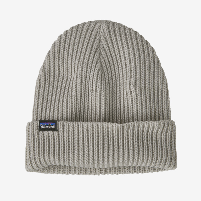 Patagonia Fisherman's Rolled Beanie in Crisp Grey - Winter Beanies - Polyester
