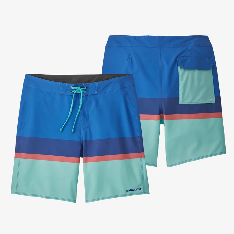 Patagonia Men's Hydropeak Boardshorts - 18 Inseam in Early Teal, Size 42 - Polyester/ Polyester/Spandex