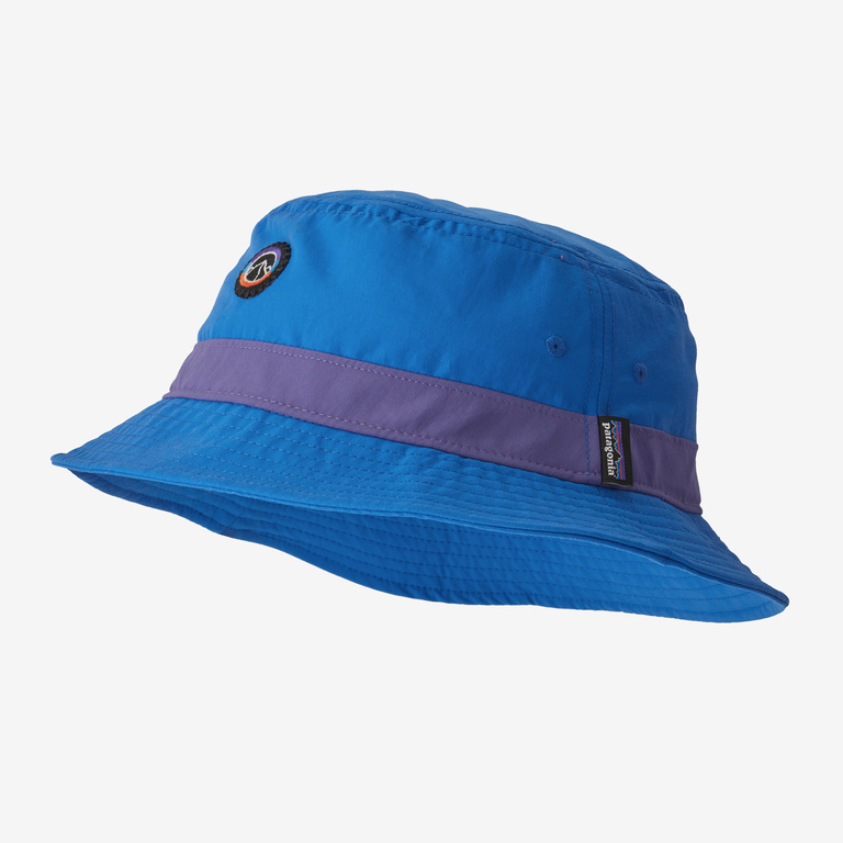 Patagonia Wavefarer Bucket Hat - Fitz Roy Icon / Bayou Blue